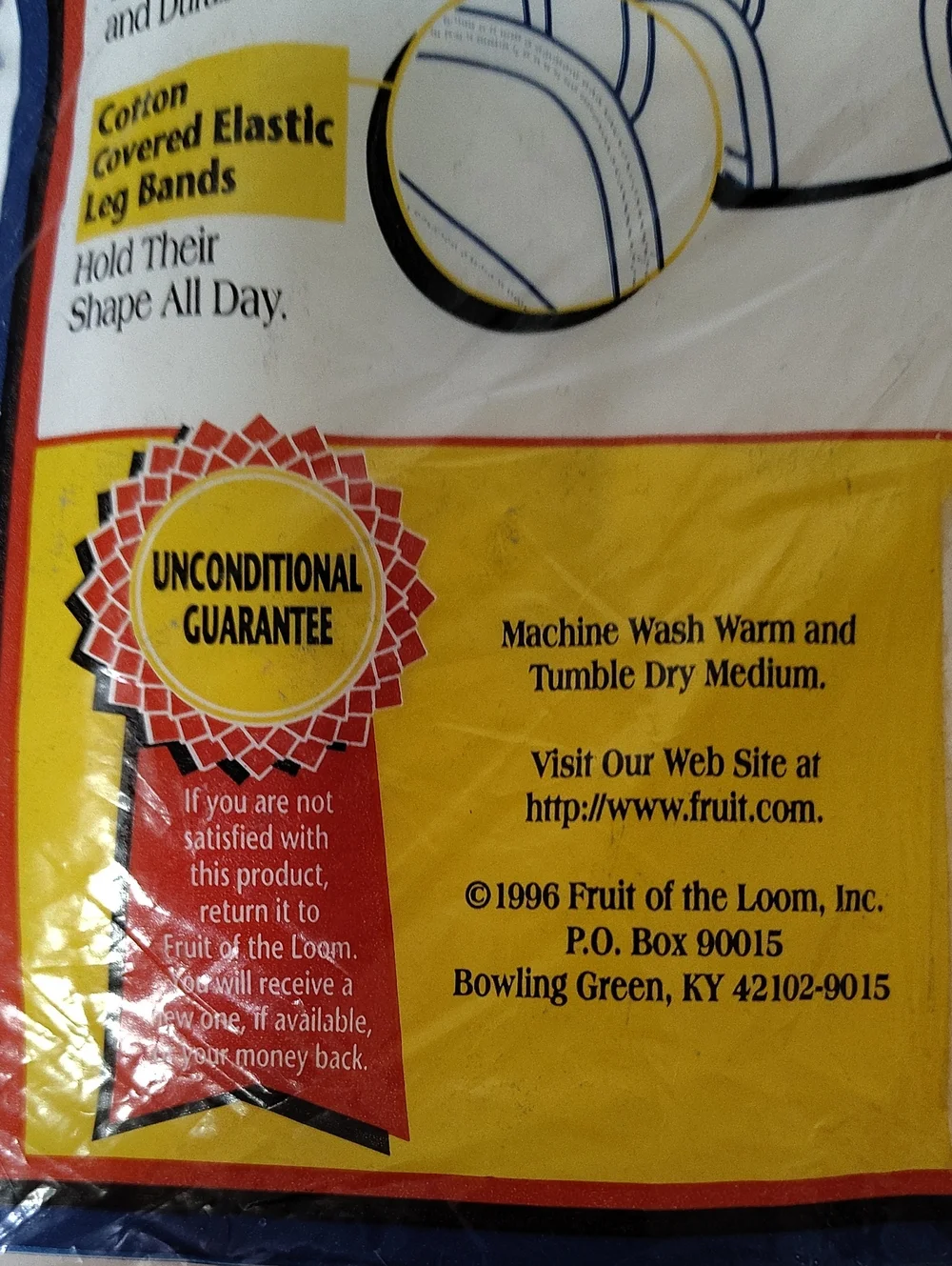 Vtg FTL 1996 Fruit of the Loom Men's Classic White Briefs - 3Pack - Size XL